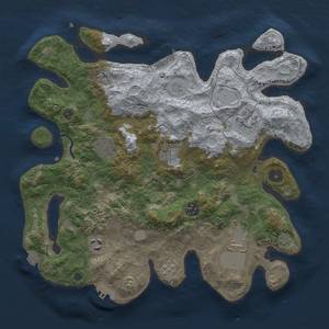 Thumbnail Rust Map: Procedural Map, Size: 3500, Seed: 810904617, 15 Monuments