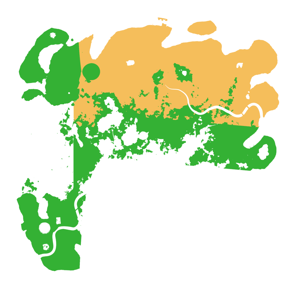 Biome Rust Map: Procedural Map, Size: 4600, Seed: 2131553084