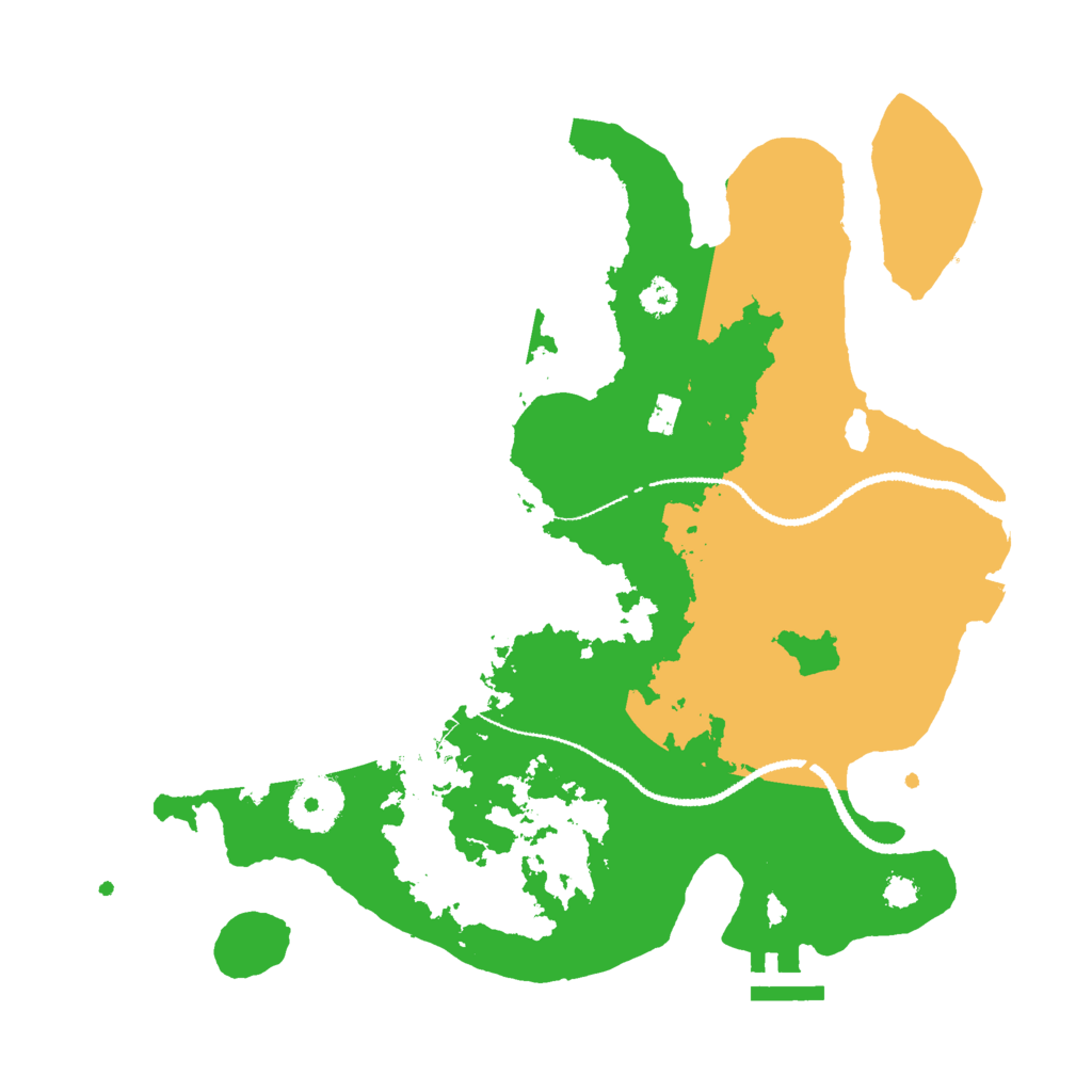 Biome Rust Map: Procedural Map, Size: 3000, Seed: 61000