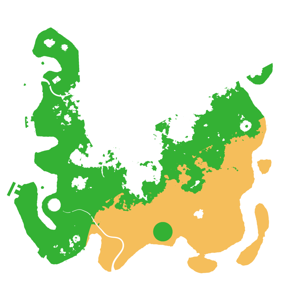 Biome Rust Map: Procedural Map, Size: 4000, Seed: 18967459