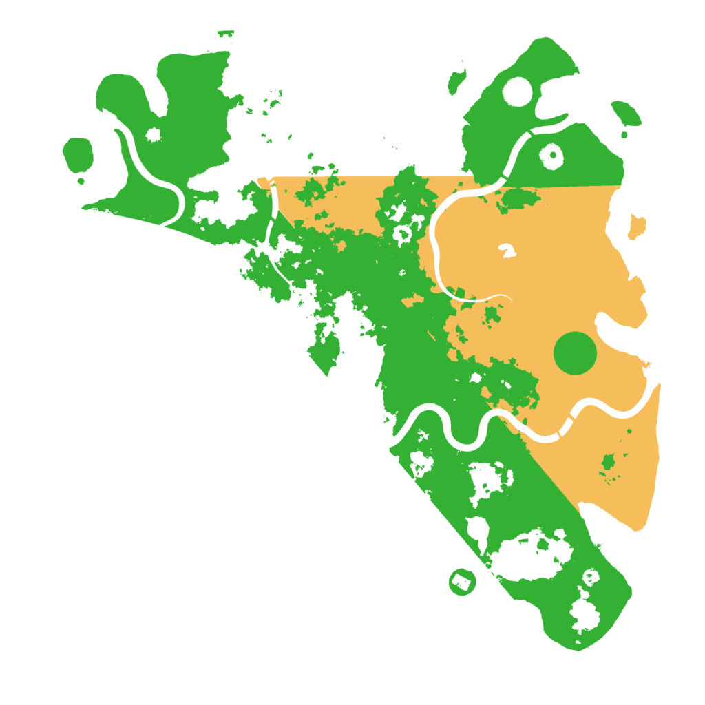 Biome Rust Map: Procedural Map, Size: 4300, Seed: 35307561