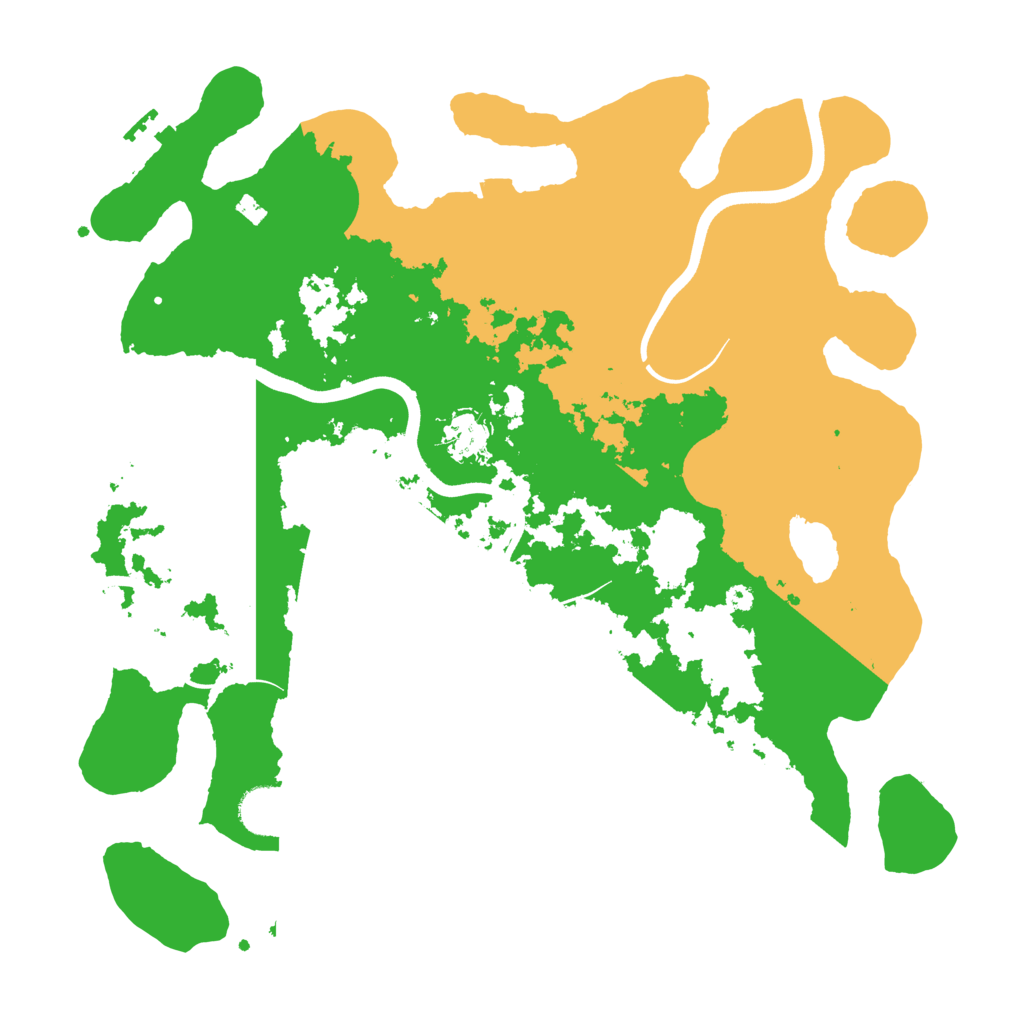 Biome Rust Map: Procedural Map, Size: 3700, Seed: 44849302