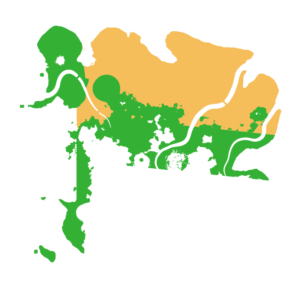 Biome Rust Map: Procedural Map, Size: 3000, Seed: 3672