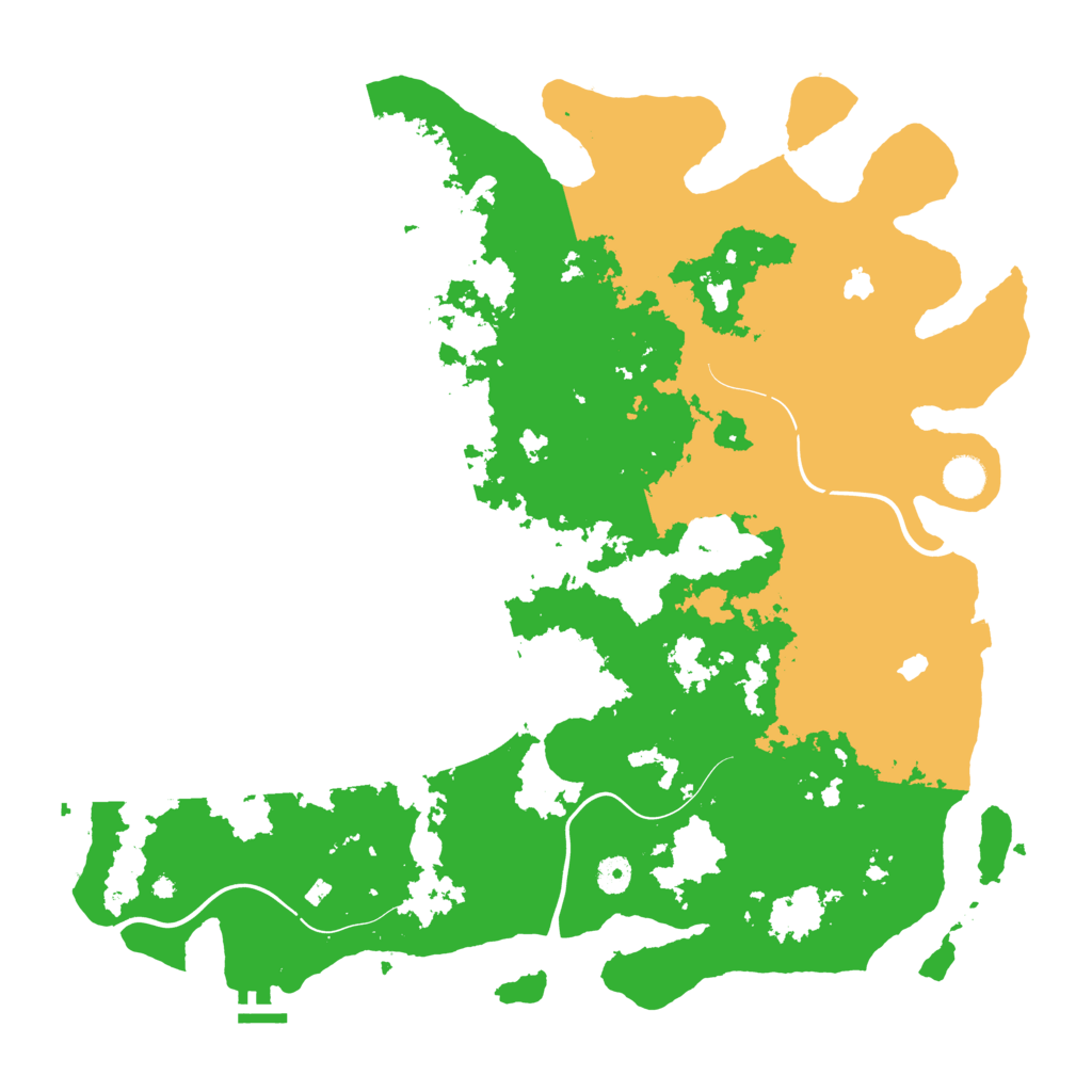 Biome Rust Map: Procedural Map, Size: 4500, Seed: 484938654