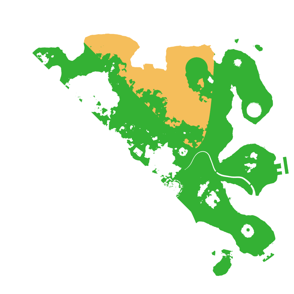 Biome Rust Map: Procedural Map, Size: 3500, Seed: 68747