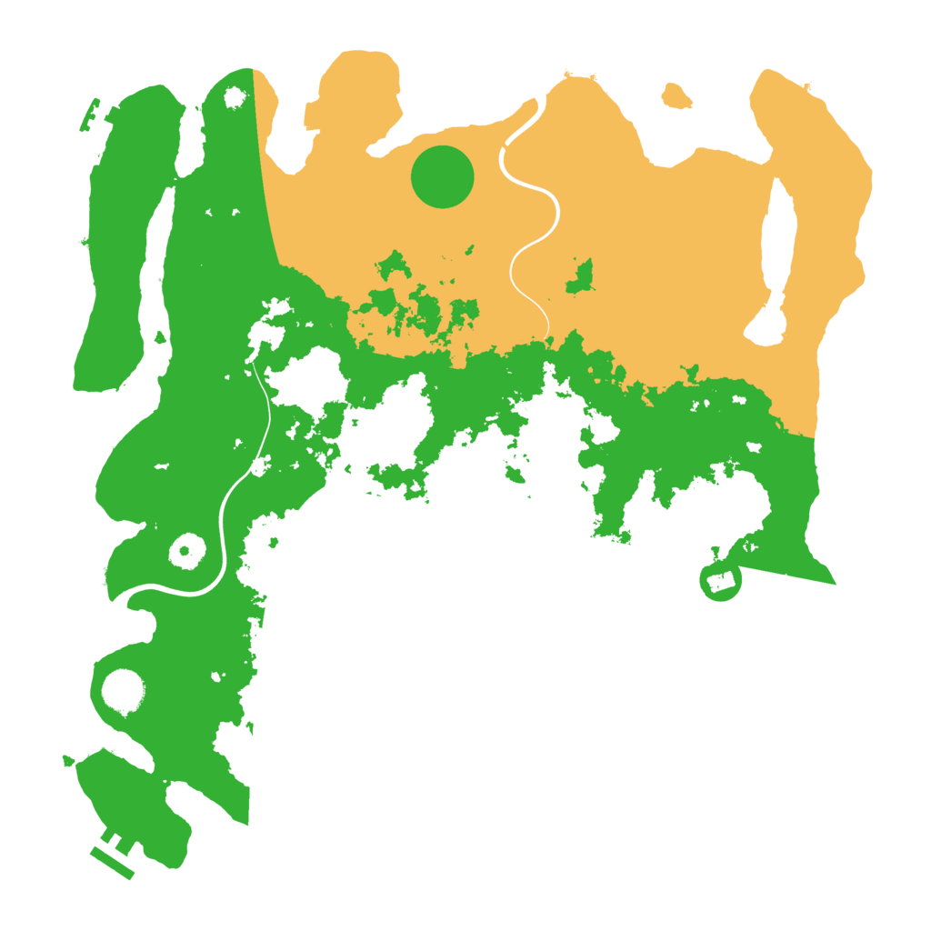 Biome Rust Map: Procedural Map, Size: 3900, Seed: 47