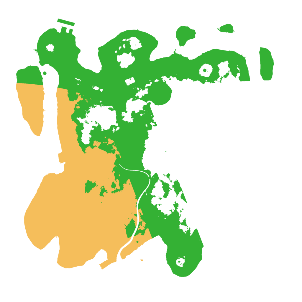 Biome Rust Map: Procedural Map, Size: 3500, Seed: 478747816