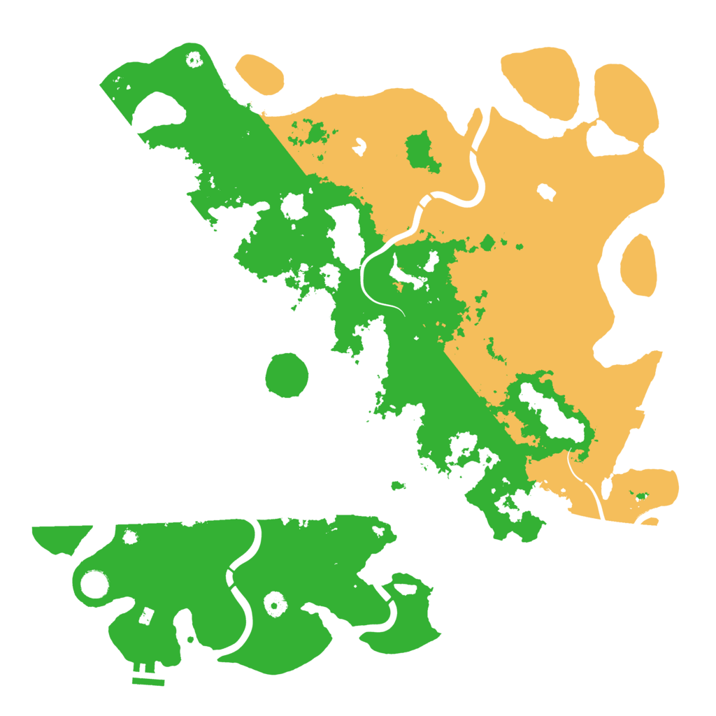 Biome Rust Map: Procedural Map, Size: 4500, Seed: 2036538151