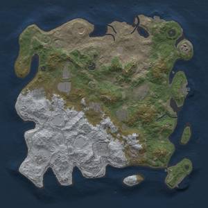 Thumbnail Rust Map: Procedural Map, Size: 4000, Seed: 1030222468, 19 Monuments