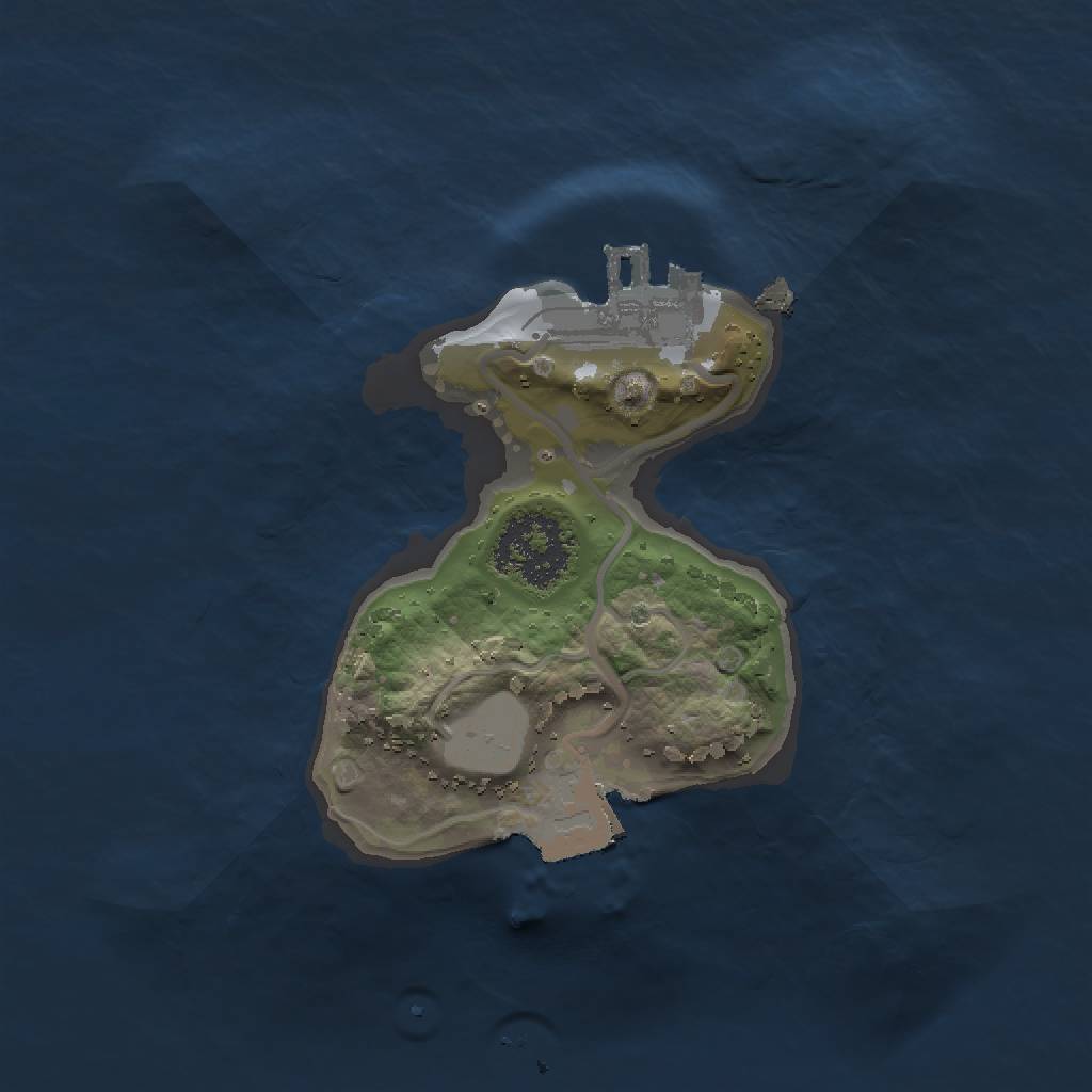 Rust Map: Procedural Map, Size: 1500, Seed: 722183972, 4 Monuments