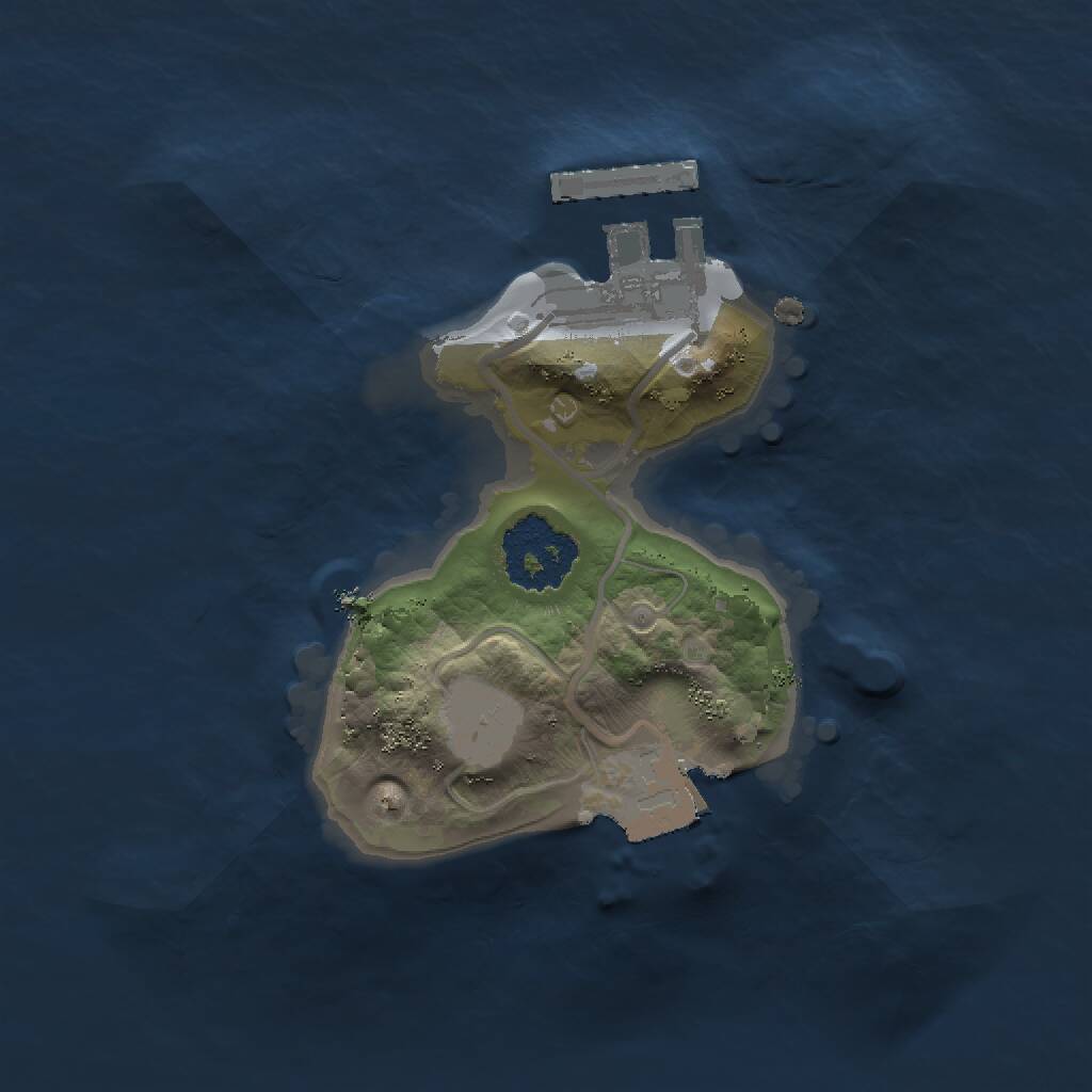 Rust Map: Procedural Map, Size: 1500, Seed: 722183972, 2 Monuments