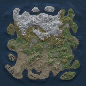 Thumbnail Rust Map: Procedural Map, Size: 4000, Seed: 460553115, 19 Monuments