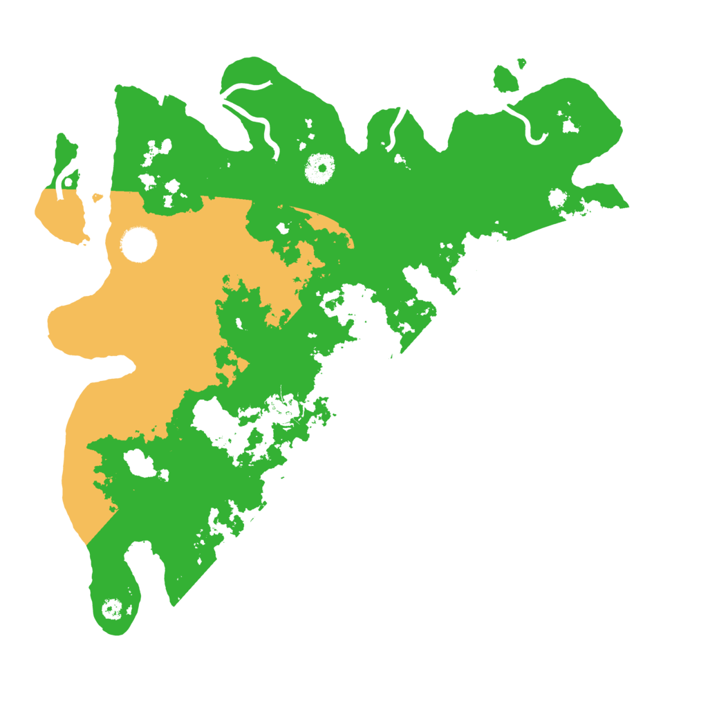 Biome Rust Map: Procedural Map, Size: 3500, Seed: 207807887