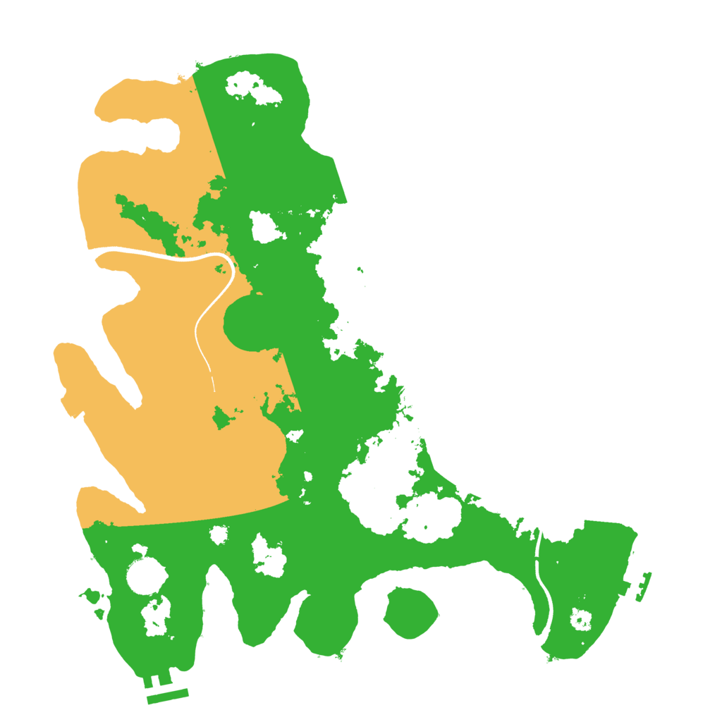 Biome Rust Map: Procedural Map, Size: 3500, Seed: 357965214