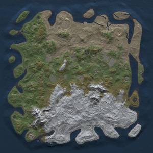 Thumbnail Rust Map: Procedural Map, Size: 5000, Seed: 56969, 19 Monuments