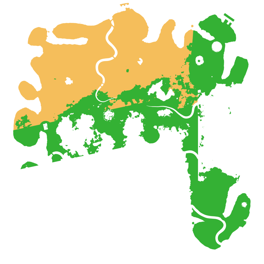 Biome Rust Map: Procedural Map, Size: 4500, Seed: 2145332590