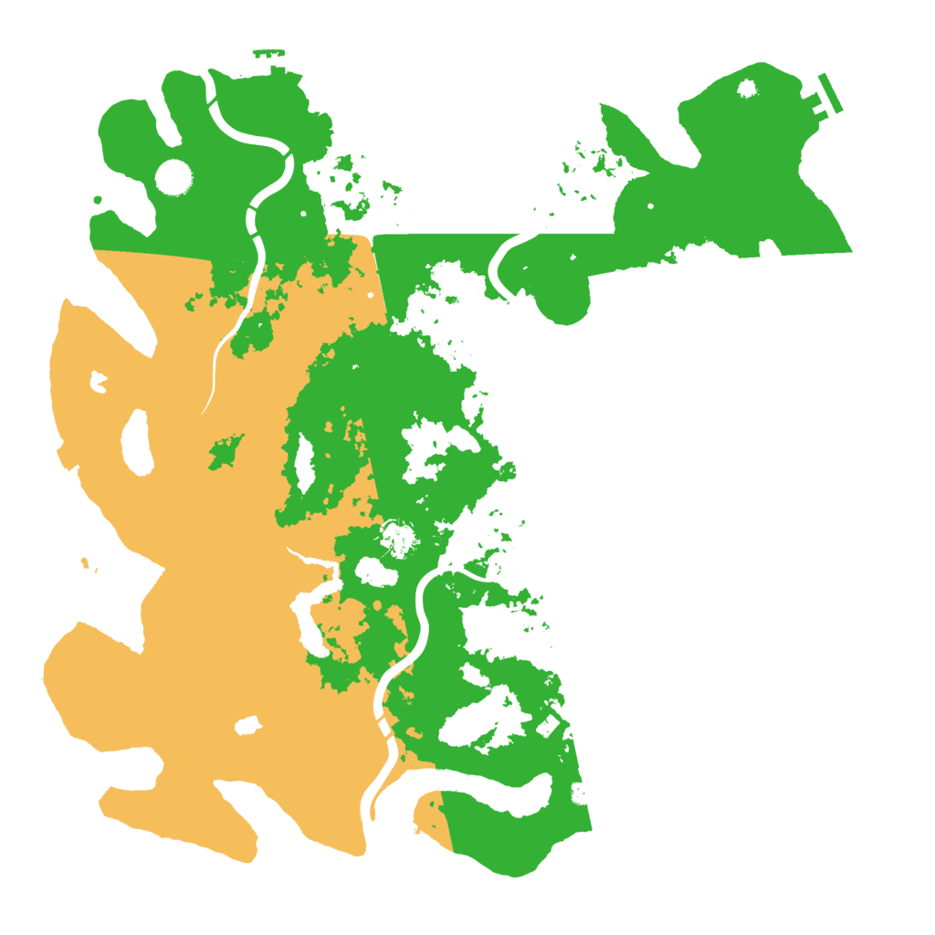 Biome Rust Map: Procedural Map, Size: 4500, Seed: 151744933