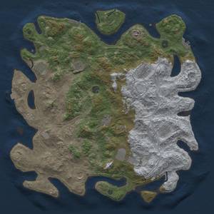 Thumbnail Rust Map: Procedural Map, Size: 4500, Seed: 151744933, 19 Monuments