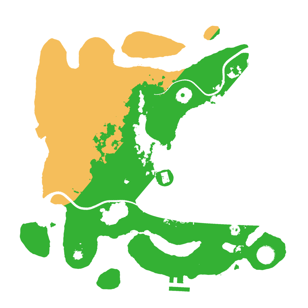 Biome Rust Map: Procedural Map, Size: 3000, Seed: 245370248