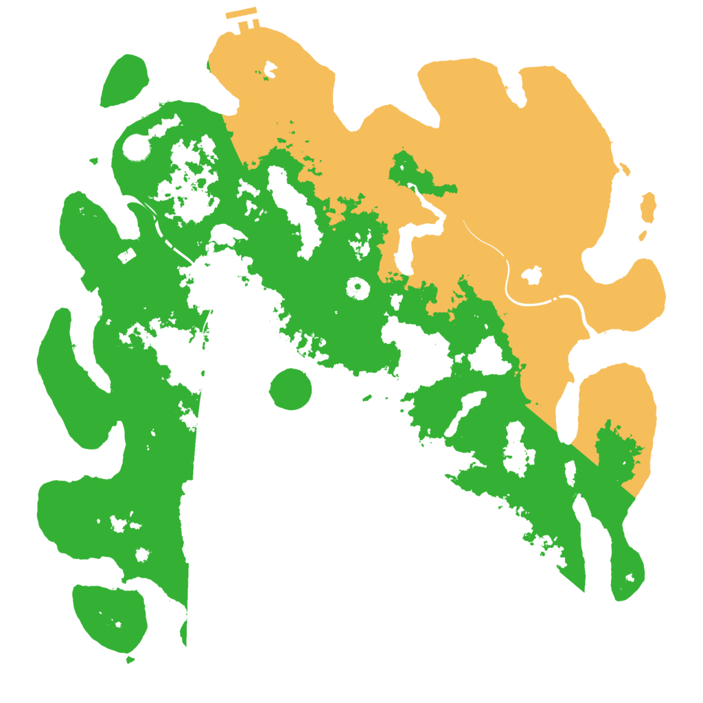 Biome Rust Map: Procedural Map, Size: 4550, Seed: 102887098