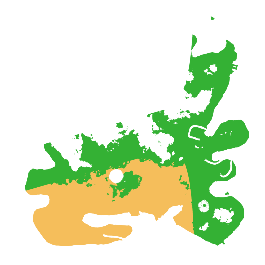 Biome Rust Map: Procedural Map, Size: 3500, Seed: 71101227