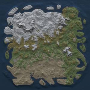 Thumbnail Rust Map: Procedural Map, Size: 6000, Seed: 514795848, 19 Monuments