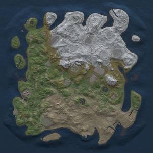 Thumbnail Rust Map: Procedural Map, Size: 4000, Seed: 1505466393, 18 Monuments