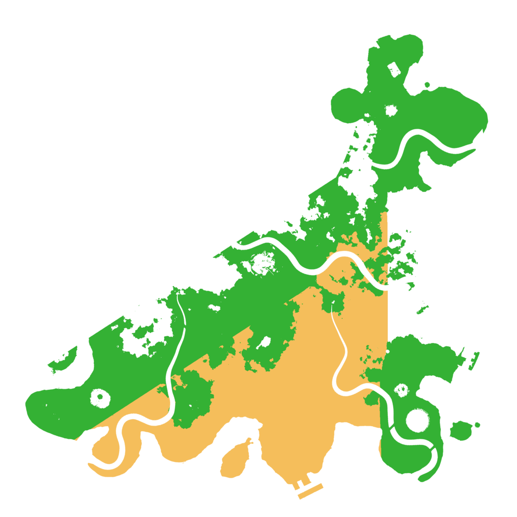 Biome Rust Map: Procedural Map, Size: 3950, Seed: 27585820