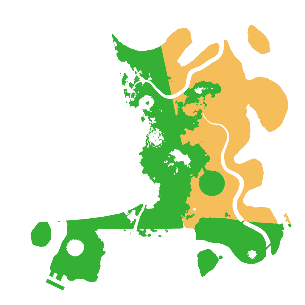 Biome Rust Map: Procedural Map, Size: 3200, Seed: 5646516