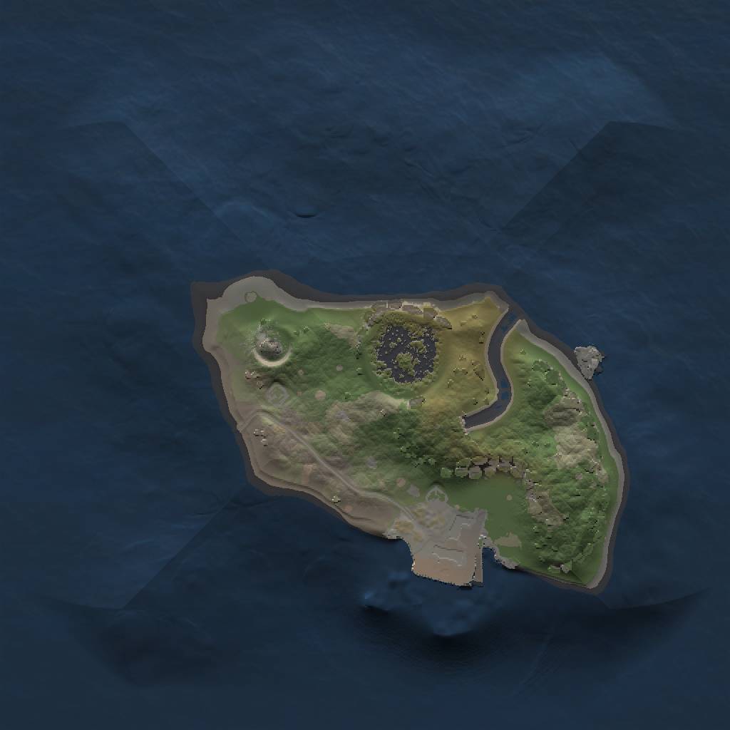 Rust Map: Procedural Map, Size: 1200, Seed: 18479100, 3 Monuments