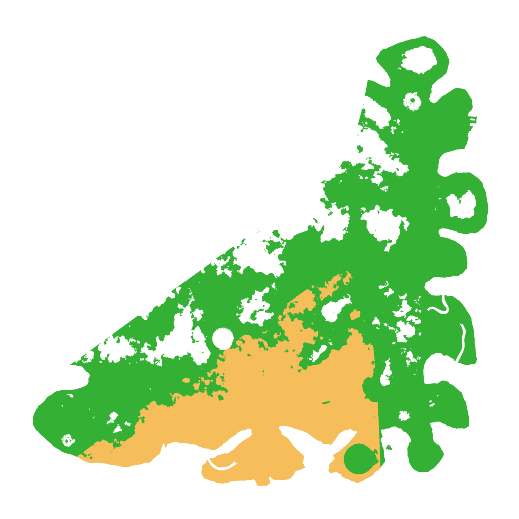 Biome Rust Map: Procedural Map, Size: 4500, Seed: 1843390920