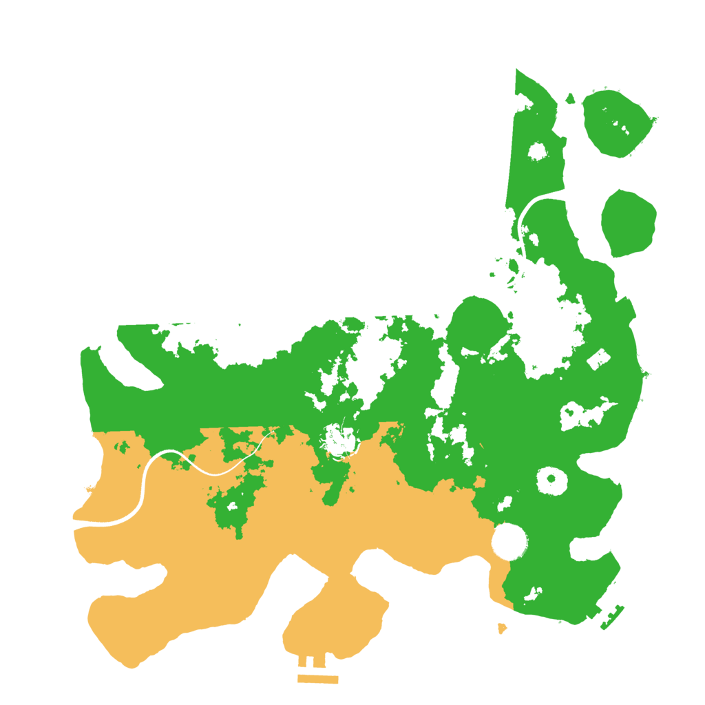 Biome Rust Map: Procedural Map, Size: 3500, Seed: 33484317