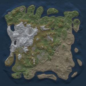 Thumbnail Rust Map: Procedural Map, Size: 4500, Seed: 583067701, 19 Monuments