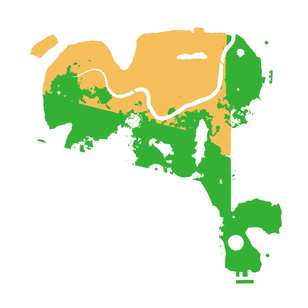 Biome Rust Map: Procedural Map, Size: 3500, Seed: 92059499