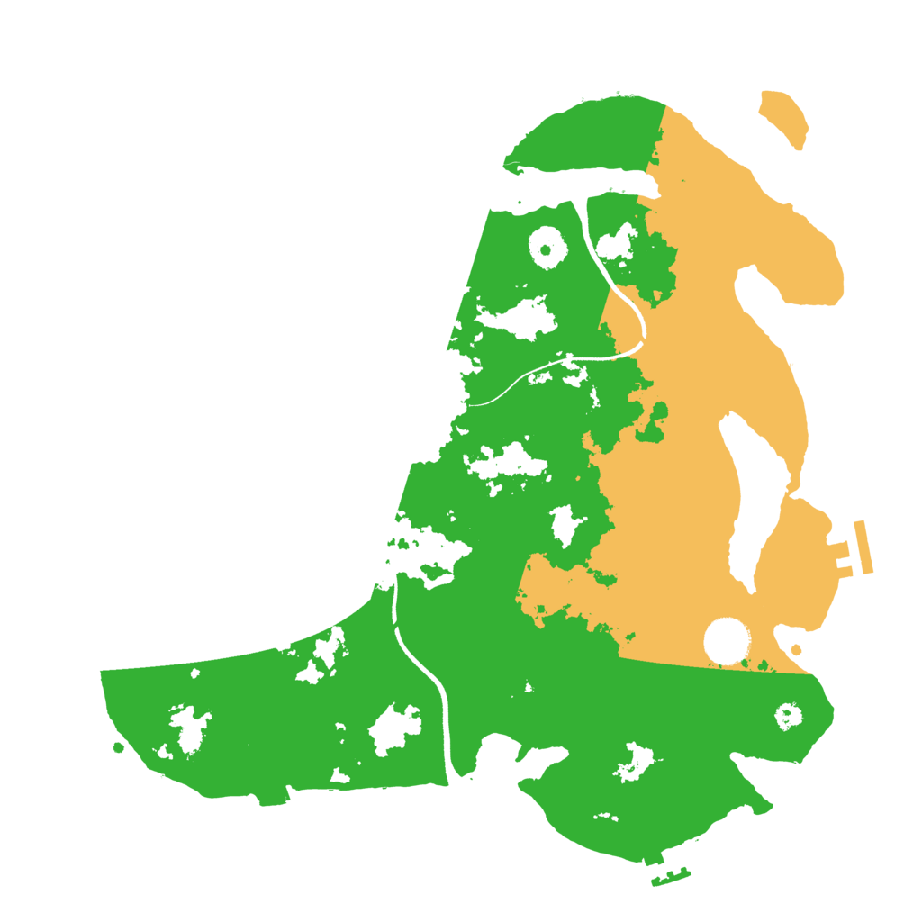 Biome Rust Map: Procedural Map, Size: 3500, Seed: 215967457