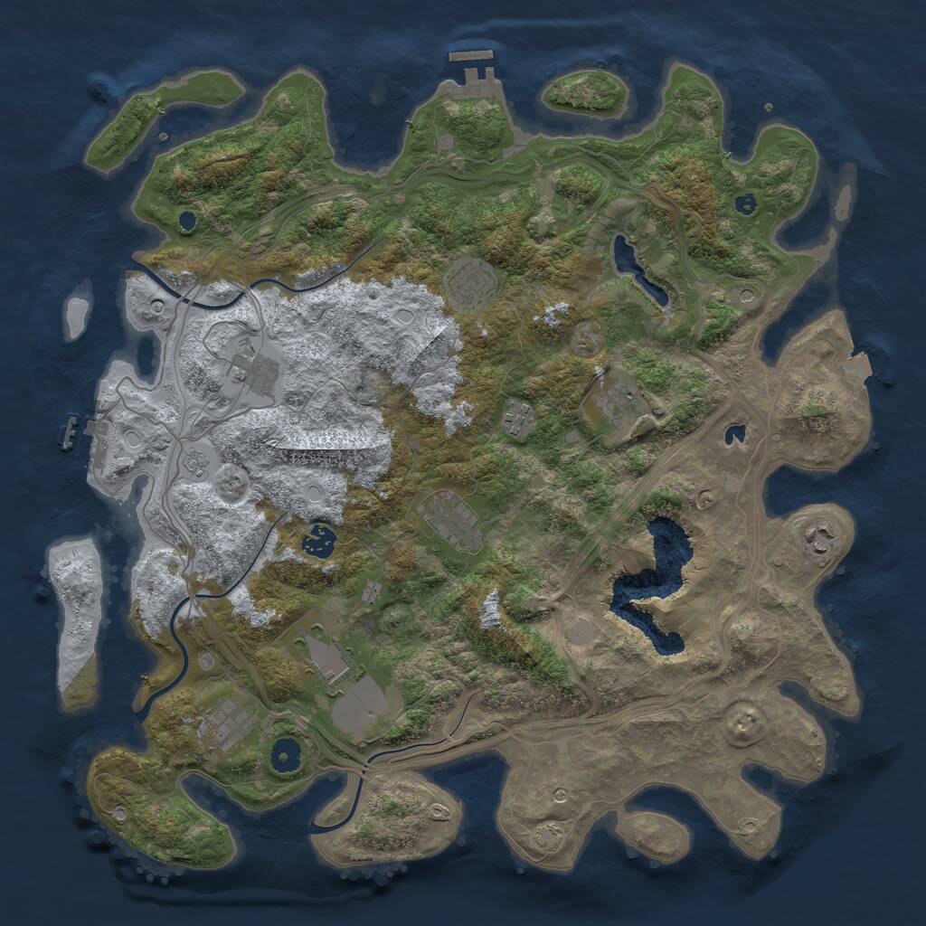 Rust Map: Procedural Map, Size: 4250, Seed: 37164602, 15 Monuments