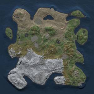 Thumbnail Rust Map: Procedural Map, Size: 3544, Seed: 2147483647, 17 Monuments
