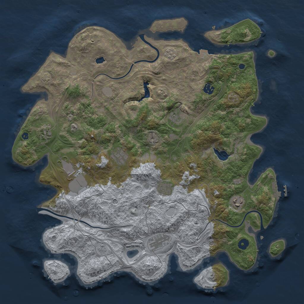 Rust Map: Procedural Map, Size: 4250, Seed: 20240502, 14 Monuments