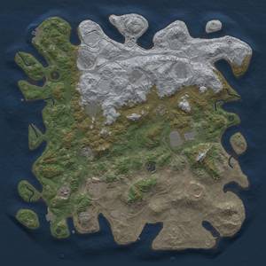 Thumbnail Rust Map: Procedural Map, Size: 4500, Seed: 237811, 19 Monuments