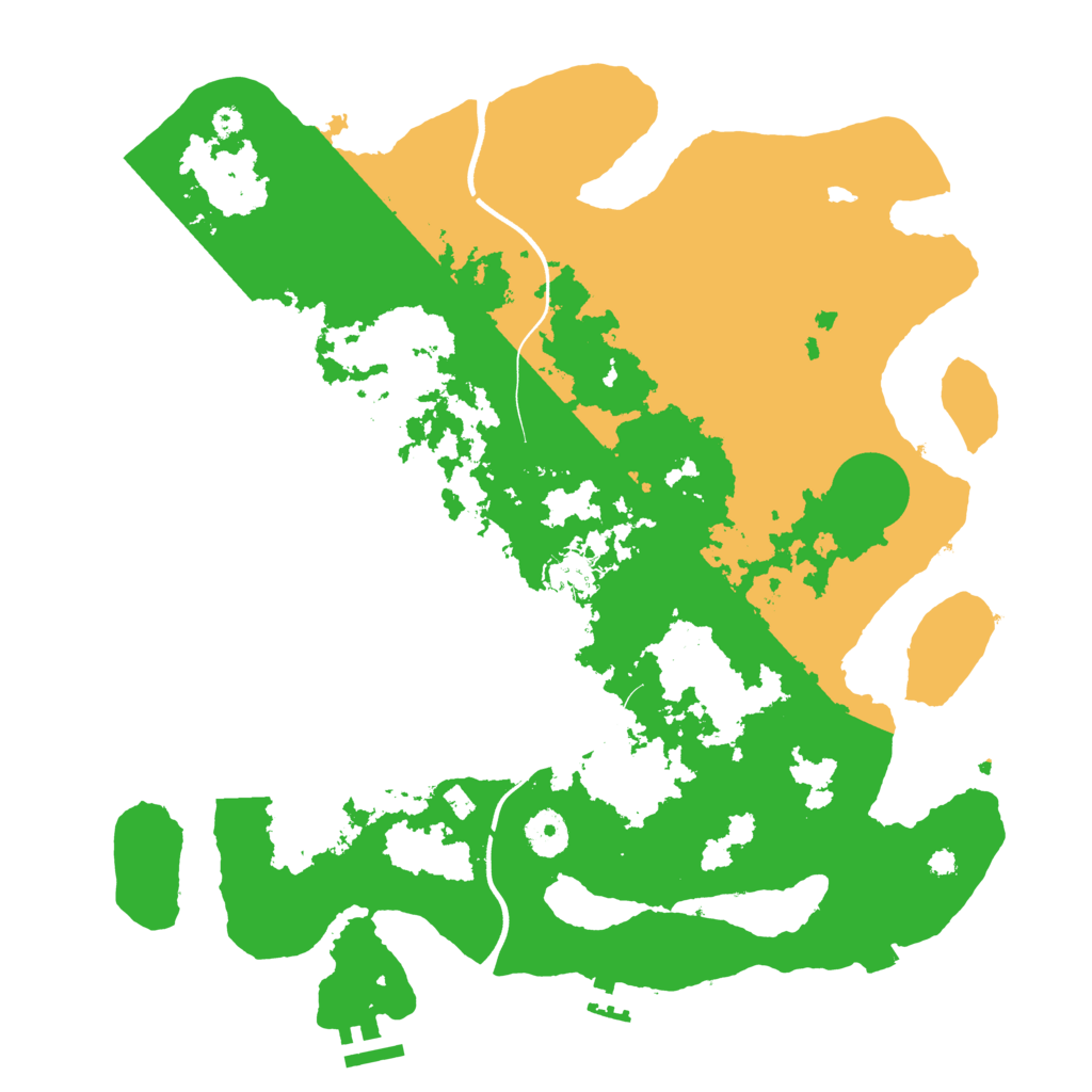 Biome Rust Map: Procedural Map, Size: 3700, Seed: 15280435