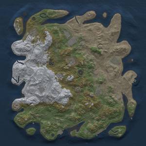 Thumbnail Rust Map: Procedural Map, Size: 4250, Seed: 1845047940, 18 Monuments
