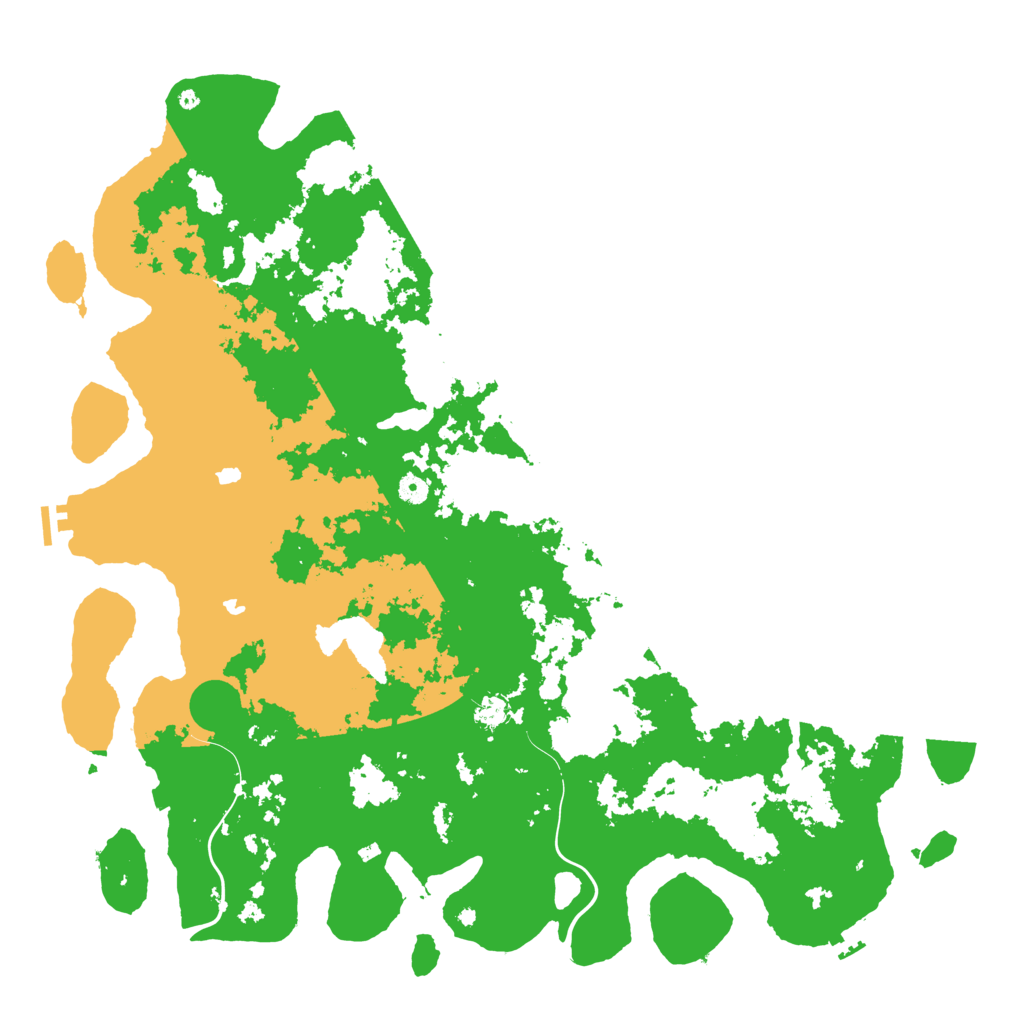 Biome Rust Map: Procedural Map, Size: 5250, Seed: 258456
