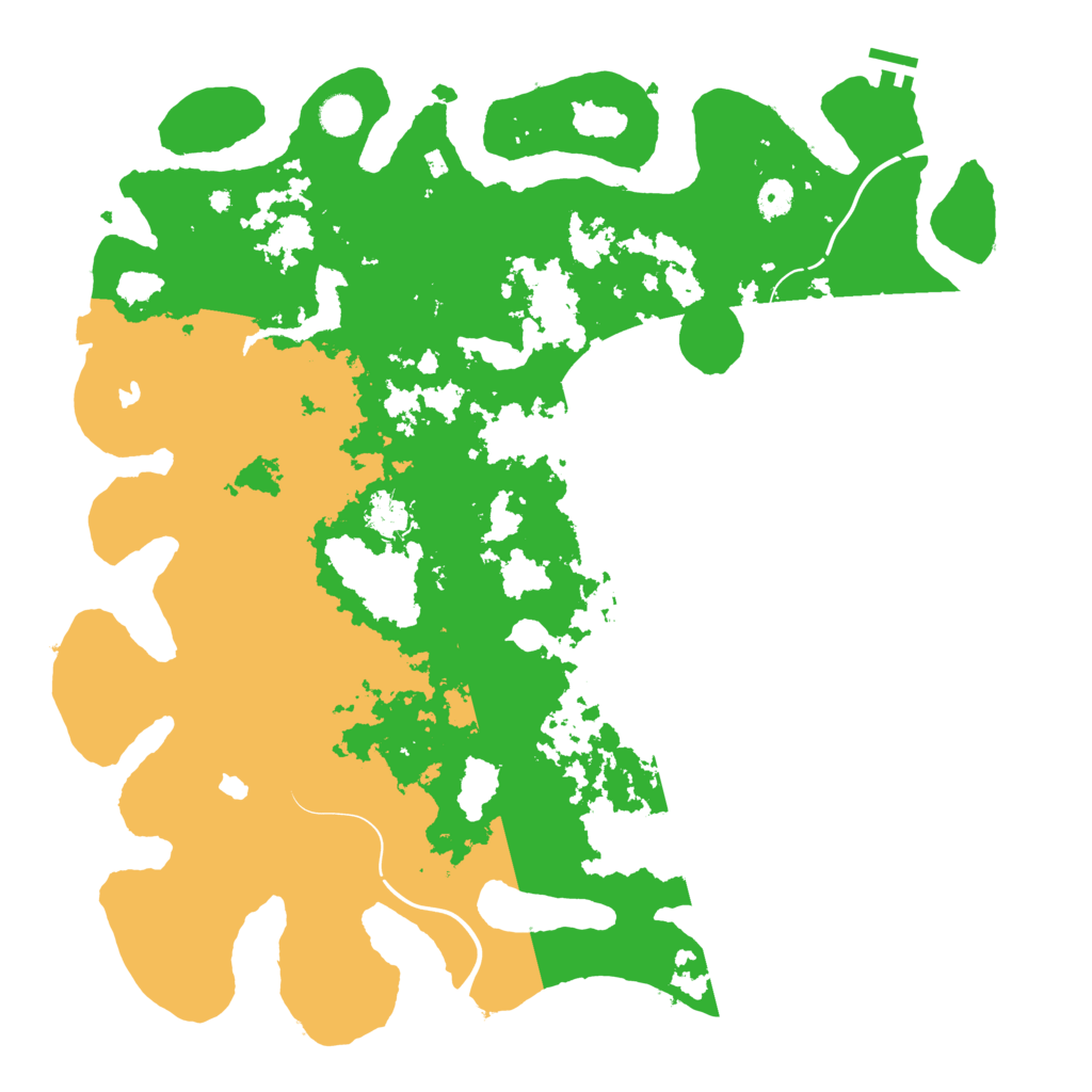 Biome Rust Map: Procedural Map, Size: 4500, Seed: 450731170