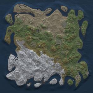 Thumbnail Rust Map: Procedural Map, Size: 4500, Seed: 1292257335, 18 Monuments