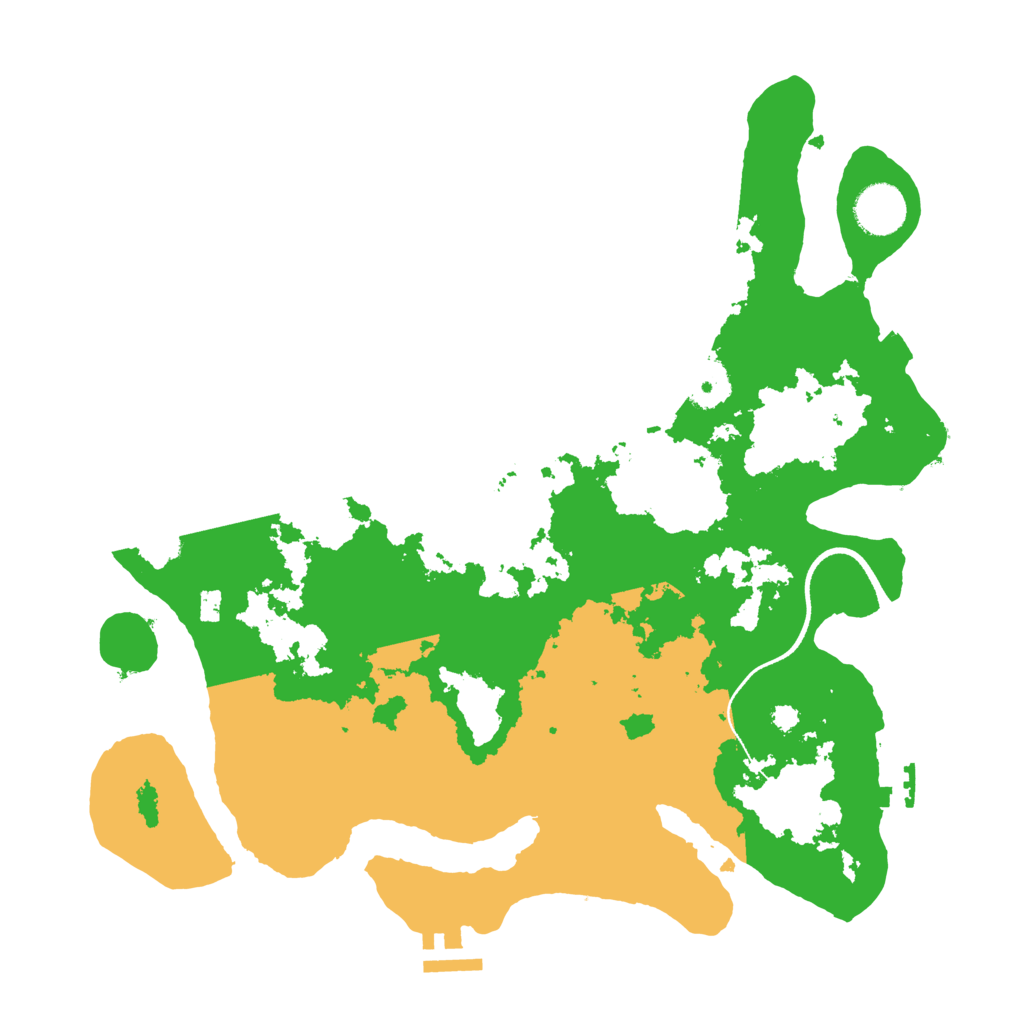 Biome Rust Map: Procedural Map, Size: 3500, Seed: 1989214166