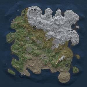 Thumbnail Rust Map: Procedural Map, Size: 3750, Seed: 39635489, 17 Monuments