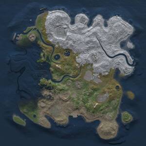 Thumbnail Rust Map: Procedural Map, Size: 3750, Seed: 39635489, 15 Monuments