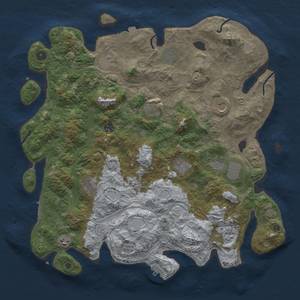 Thumbnail Rust Map: Procedural Map, Size: 4500, Seed: 990868149, 19 Monuments