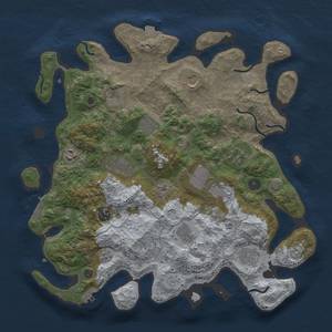 Thumbnail Rust Map: Procedural Map, Size: 4000, Seed: 802543698, 19 Monuments