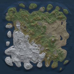 Thumbnail Rust Map: Procedural Map, Size: 4500, Seed: 208722886, 18 Monuments